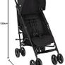 ultimate easy-to-use lightweight stroller at only 6.6kg for on-the-go families. Suitable from birth to approx. 3 years (15kg), Midnight fashion, Black Image 9