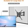 NEW SALE Swivel TV Wall Bracket, for 26-55 inch Screens, for Flat & Curved TV up to 30KG, Tilt Image 3