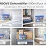 Dehumidifier 500ml Pack of 10| Condensation Remover Moisture Absorber, Dehumidifiers for Damp, Mould, Moisture in Home, Kitchen, Wardrobe, Bedroom, Caravan, Office, Garage, Basement Image 9