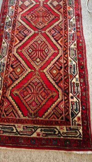 Beautiful Persian Hamadan Hand Knotted Runner Rug Carpet