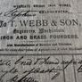 3.2 metres of 61 inch width vintage script linen in greige Image 2