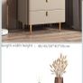 Bedside Table,2 Drawers, Bedroom. Size: 40x40x50cm Image 3