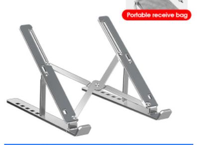 BRAND NEW Aluminium Foldable Stand Compatible with 10 to 15.6 Inches Notebook Adjustable Support Base for Laptops(SILVER)