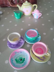 Teddy Bear's Picnic Tea Set with Basket