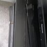 Black TV Stand  Excellent Condition Priced to Sell Image 2