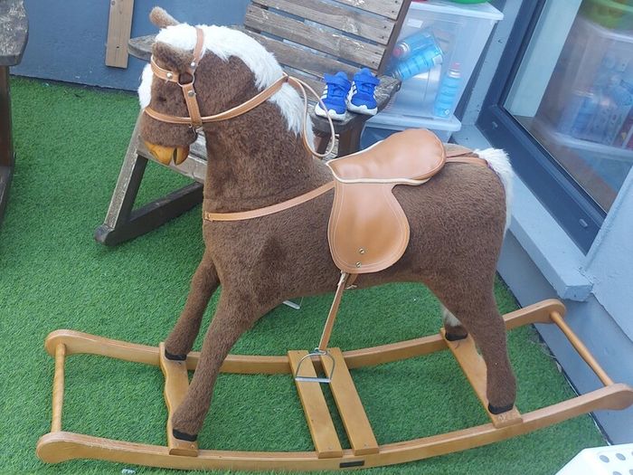 Mamas & Papas Classic Plush Rocking Horse
