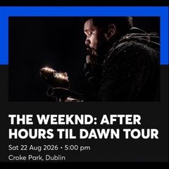 2x The Weekend Tickets - Standing