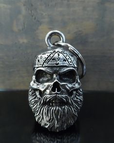 Bravo 3D Old School Skull Guardian Spirit Bell Motorcycle Motorbike Biker Gift