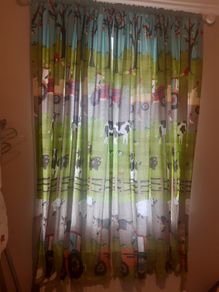 Kids farm curtains