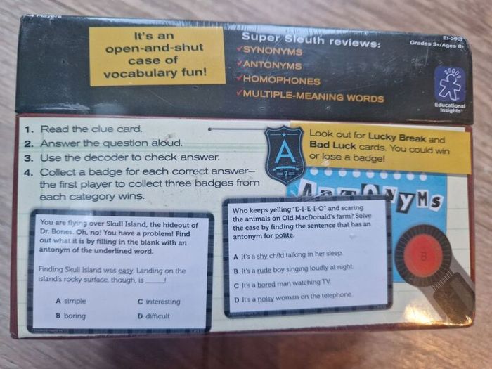 Game BNIB Super Sleuth vocabulary game