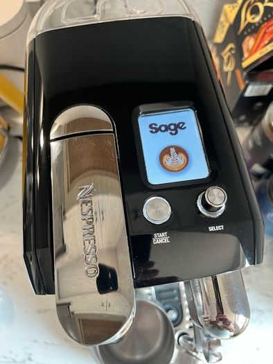 Sage Cresita Nespresso Coffee Machine in Black/Chrome