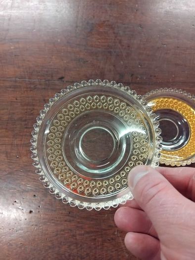 Pair of vintage Glass Dish