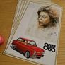 Vintage Fiat 850 Car Posters 1960s Job Lot 5 Image 9