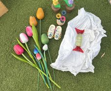 wooden tulips and bits