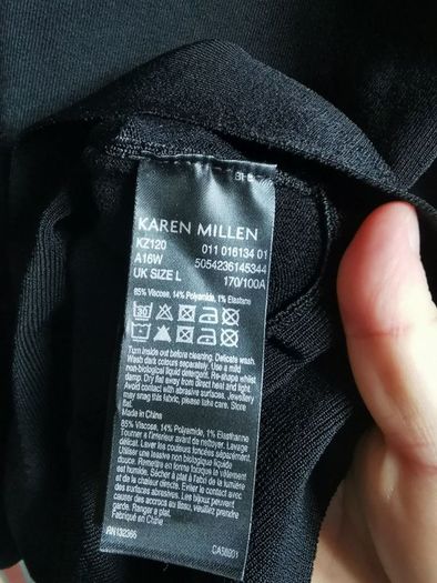BNWT - Karen millen V neck black Jumper UK 14