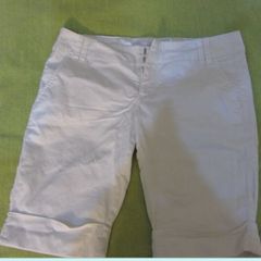 "Bershka" white knee length shorts,