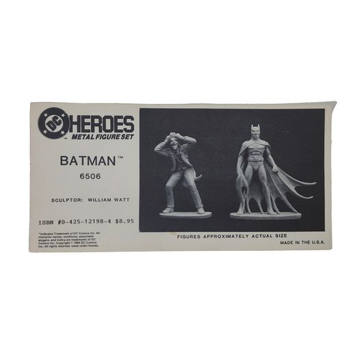 Batman And Joker DC Heroes Mayfair Games Metal Figures Set