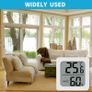4PCS Room Thermometer, Digital Room Hygrometer Accurate Temperature Humidity Meter Gauge Monitor Indoor Humidity Meter Large LCD Display Celsius for House Greenhouse Baby Office Garden Cellar (White) Image 7