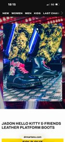 Rare! Hello Kitty Jadon platform boots size uk3