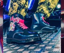 Rare! Hello Kitty Jadon platform boots size uk3