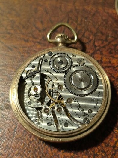 (10K Gold Filled) 1918 Hampden McKinley Pocket Watch - Parts / Repair