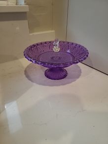 Glass birdbath