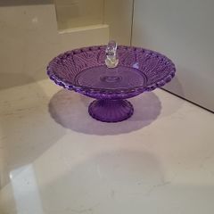 Glass birdbath