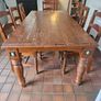 Solid wood kitchen table and chairs Image 2