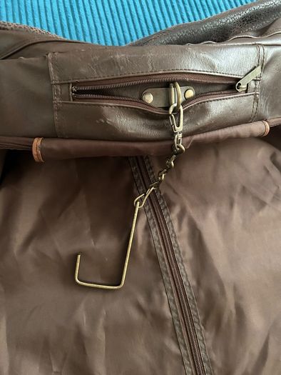 Aspen Sirco London Genuine Leather Suit Carrier Garment Travel Bag