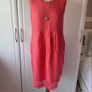 dress bnwt size small coral linen dress with pockets blue orchid brand Image 2