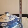 Vintage Burslem pottery Tureen blue & white Image 10