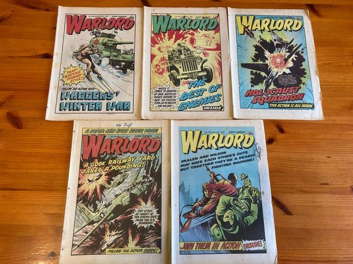 Comics: Warlord 1977,1979,1980 and 1981 (17 comics)