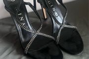 Black Suede Gina Shoes Size 6