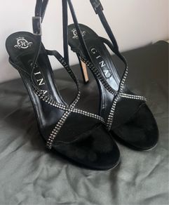 Black Suede Gina Shoes Size 6