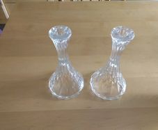 glass candle holders