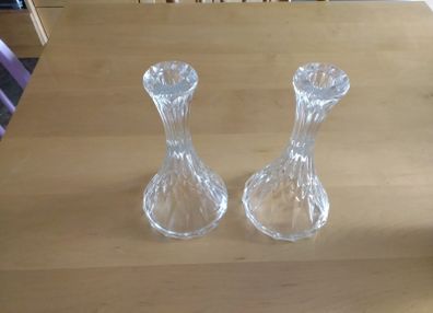 glass candle holders