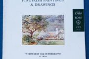 John Ross &amp; Co "Fine Irish paintings and drawings"   auction catalog with prices  11th October 1995