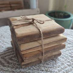 Wooden handmade coasters