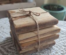Wooden handmade coasters