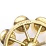 Vintage Gold Plated Faux Pearl Sterling Silver Earrings In Original Box Image 4