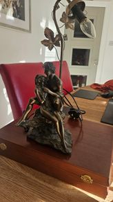 Bronze Lamp Statue