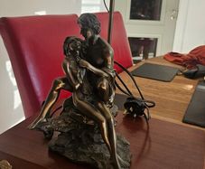 Bronze Lamp Statue