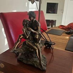 Bronze Lamp Statue
