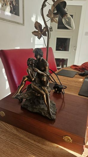 Bronze Lamp Statue
