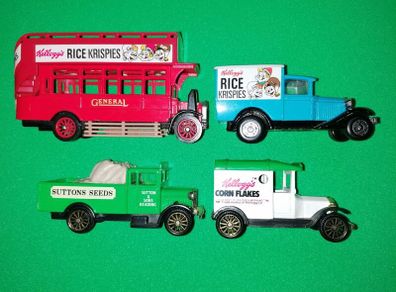 4 (Matchbox Van & Bus & Corgi Van & Truck)