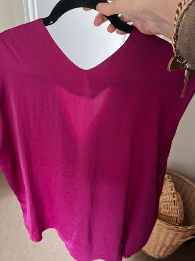 Satin sleeveless blouse