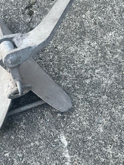 10lb plough anchor. Galvanized. Good condition