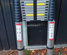 Telescopic extension ladder