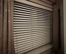 wooden blinds