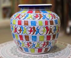 Handmade and Hand Painted Large Ceramic Planter or Pot| Warehouse Clearance | Massive Discount | Bargain prices